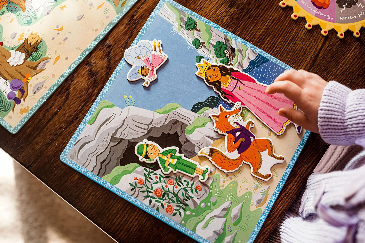 Eeboo: Fairytale Spinner, Collect The Elements & Tell A Story, Create Your Own Story As You Play, For 2 To 4 Players, For Ages 5 And Up