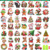 cviokrdu 48 Pcs Diamond Art Painting Sticker Kits for Kids, Christmas Diamond Gem Stickers Kit, 5D Christmas Gem Art Stickers Mo