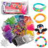 Loom Rubber Bands 4800 pc Refill Kit w 16 Unique Rainbow Colors (300 of Each) & 200 Clips - Works w All Rubber Band Jewelry Loom