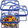 3 Packs Clear Toy Storage Bags- 9.4 X 6.7 X 4.3 Inch Transparent Pvc Toy Organizing Bags With Zipper- Waterproof Toy Storage Org
