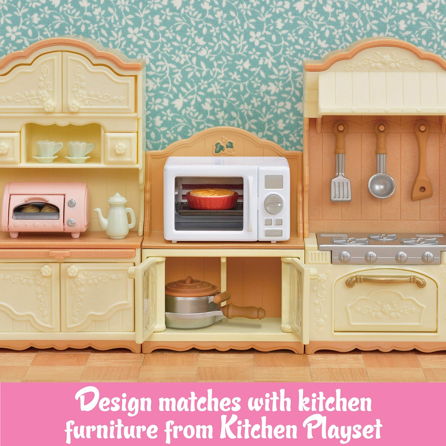 Calico Critters, Doll House Furniture and D cor, Microwave Cabinet
