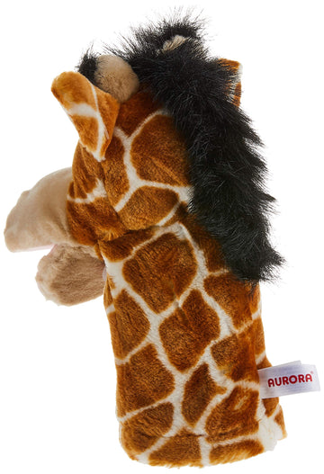 Aurora® Interactive Hand Puppet Jolie™ Stuffed Animal - Storytelling Adventures - Playful Learning - Brown 10 Inches