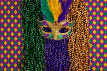 GiftExpress 144 pack Purple Gold Green Mardi Gras Beads Bulk, Mardi Gras Beads Necklaces Assortment, Throw Beads in Bulk, Gaspar