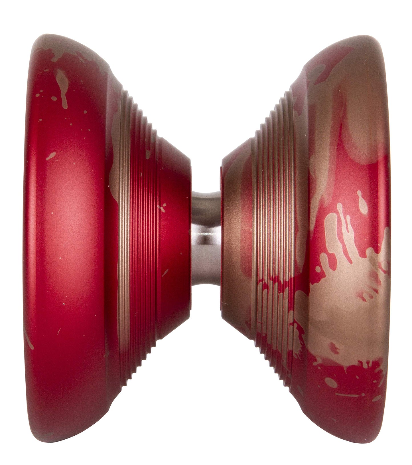 Duncan Toys Roadrunner Yo-Yo, Unresponsive Expert Level Yo-Yo, Concave Bearing And Aluminum Body, Red With Gold Splash