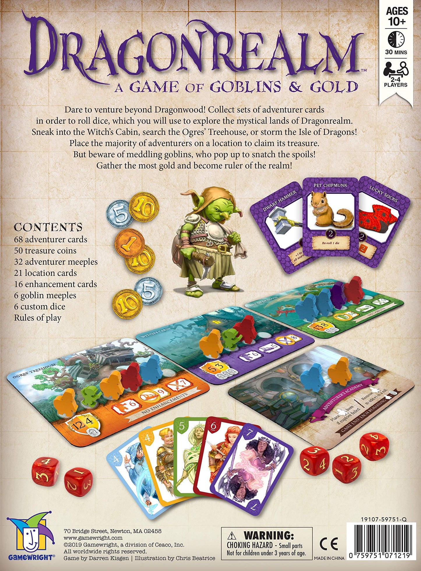 Gamewright Dragonrealm – A Strategy Card And Dice Game Of Goblins & Gold