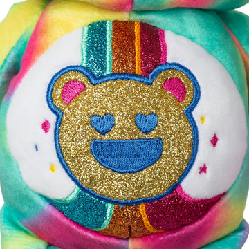 Care Bears 9' Glitter Good Vibes Bear - Tie-Dye Multicolored, Made From Recycled Materials! – Good For Girls And Boys, Collectors, Ages 4+