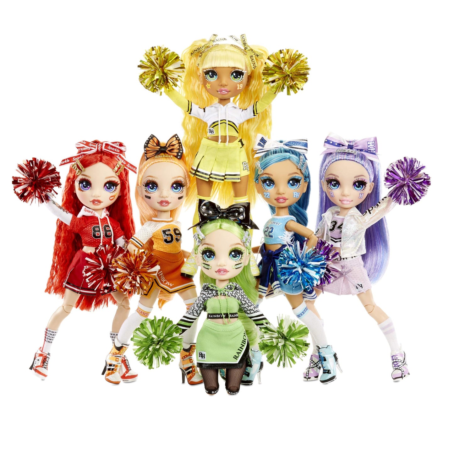 Rainbow High Cheer Poppy Rowan – Orange Cheerleader Fashion Doll With 2 Pom Poms And Doll Accessories, Great Gift For Kids 6-12 Years Old