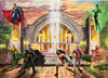 Ceaco 1000 Piece Jigsaw Puzzle - Thomas Kinkade DC Comics Hall of Justice - Multicolor Cardboard Model 3154-8