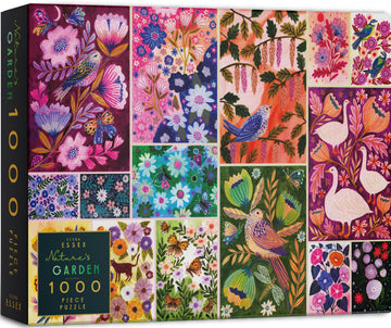 Elena Essex Jigsaw Puzzles 1000 Pieces - Nature's Garden, Puzzle 1000 Pieces, Puzzles for Adults, Colorful Animal Bird Flower Bu