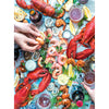 RoseArt 1000 Piece Jigsaw Puzzle - Dennis Prescott Summer Vibe Seafood, Multi-colored, Cardboard, Model 6600ZZE