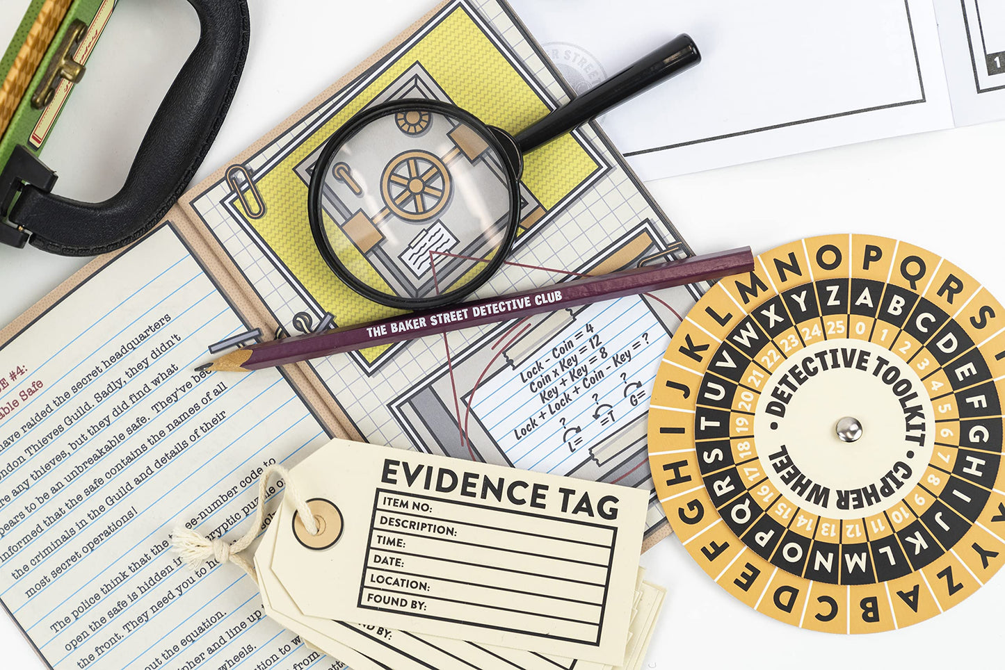Professor PUZZLE The Detective Toolkit - Mystery Case - Sherlock Holmes Themed Detective kit for ing Cases and Solving Mysteries