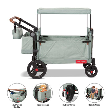 Radio Flyer Atlas Stroll N Wagon, Folding Wagon For 1+ Years - Sage