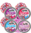 Crazy Aaron'S Putty Mini Tins Love Letter Lots Of Love (Kisses), Be Mine (Hearts), Hug Me (Xox) And Love Is In The Air (Scented)