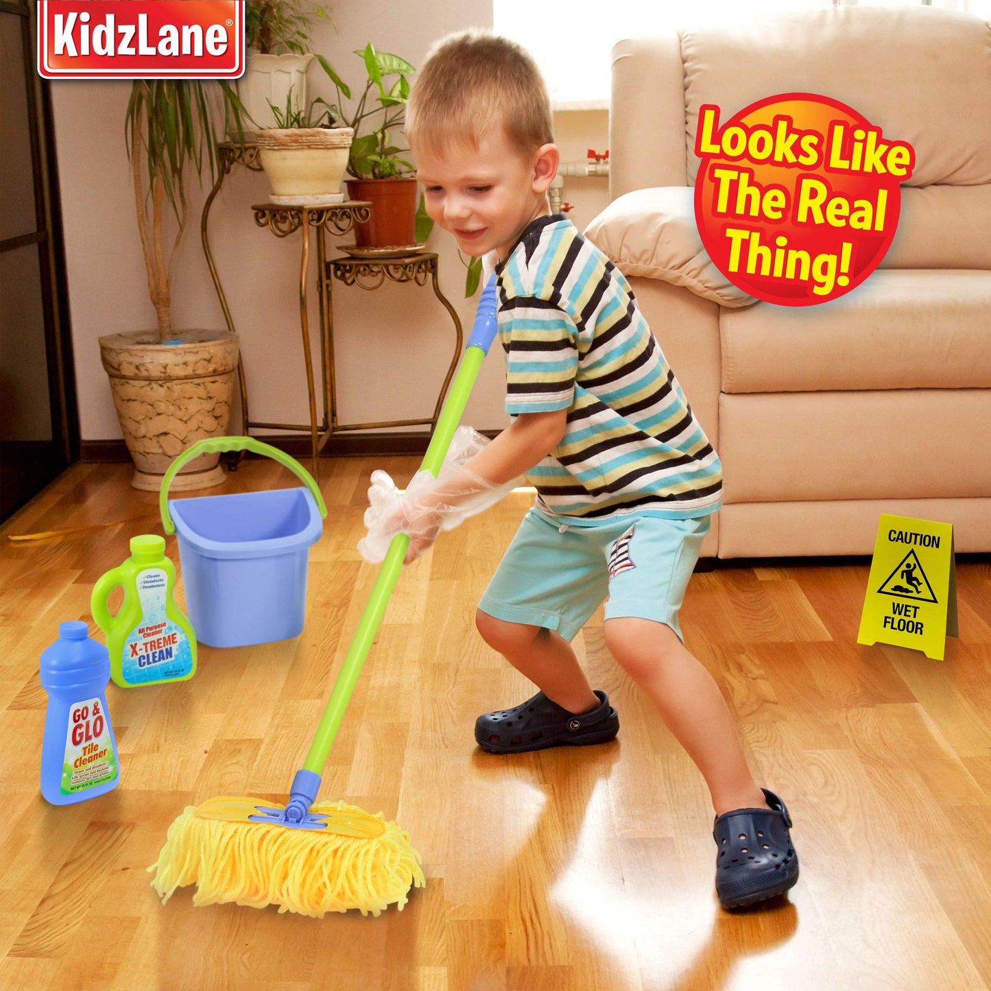 Kidzlane Kids Cleaning Set For Toddlers | Kids Broom Set For Kids For Play | Mop And Cleaning Toys Set | Kids Broom And Mop Set
