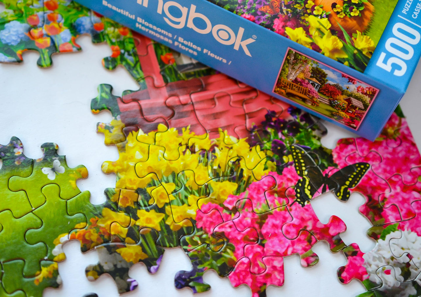 Springbok Beautiful Blossoms 500 Piece Jigsaw Puzzle For Adults Features A Dreamy Garden Scene In Spring With Blooms Of Every Color