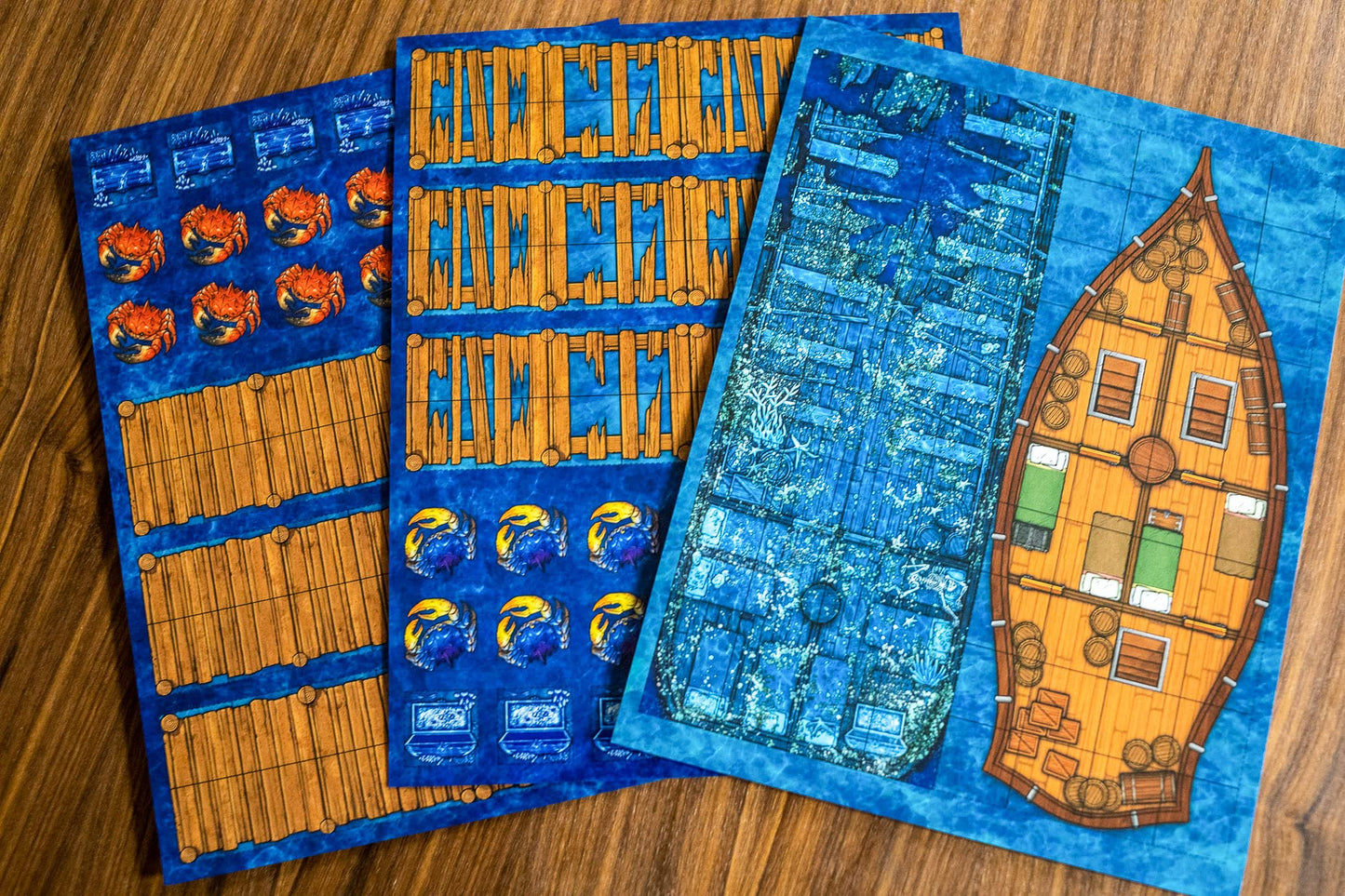 Dungeon Craft: Brine Break Pack 2D Terrain Set Ttrpg