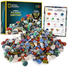 NATIONAL GEOGRAPHIC Premium Polished Stones - 15 Pounds of 3/4-Inch Tumbled Stones and Crystals Bulk, Arts and Crafts, Rock and