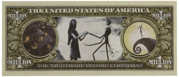 (25) Nightmare Before Christmas Million Dollar Bill