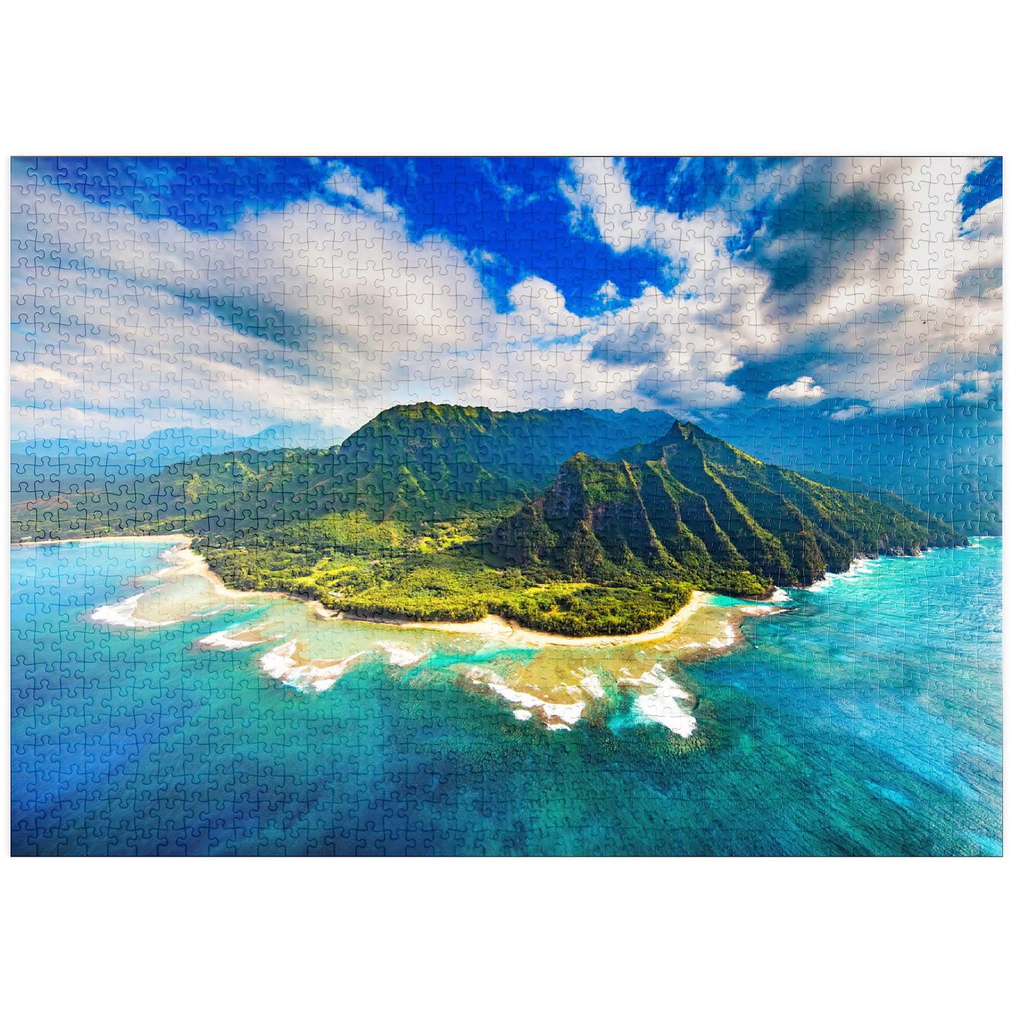Mypuzzle Aerial View On Na Pali Coast Kauai Hawaii - Premium 1000 Piece Jigsaw Puzzle For Adults