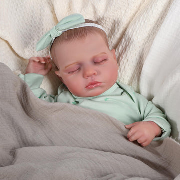 Fancci Reborn Baby Dolls, 20Inch Cute Soft Vinyl Realistic-Newborn Baby Dolls Poseable Real Life Lifelike Baby Dolls W/Doll Acce