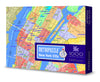 GeoToys Metropuzzle New York City Jigsaw Puzzles 1000 Pieces Detailed City Map Geography Puzzle Challenging mature-themed Puzzle Fun Puzzles for mature-themeds Family Puzzles US City Map Poster Included