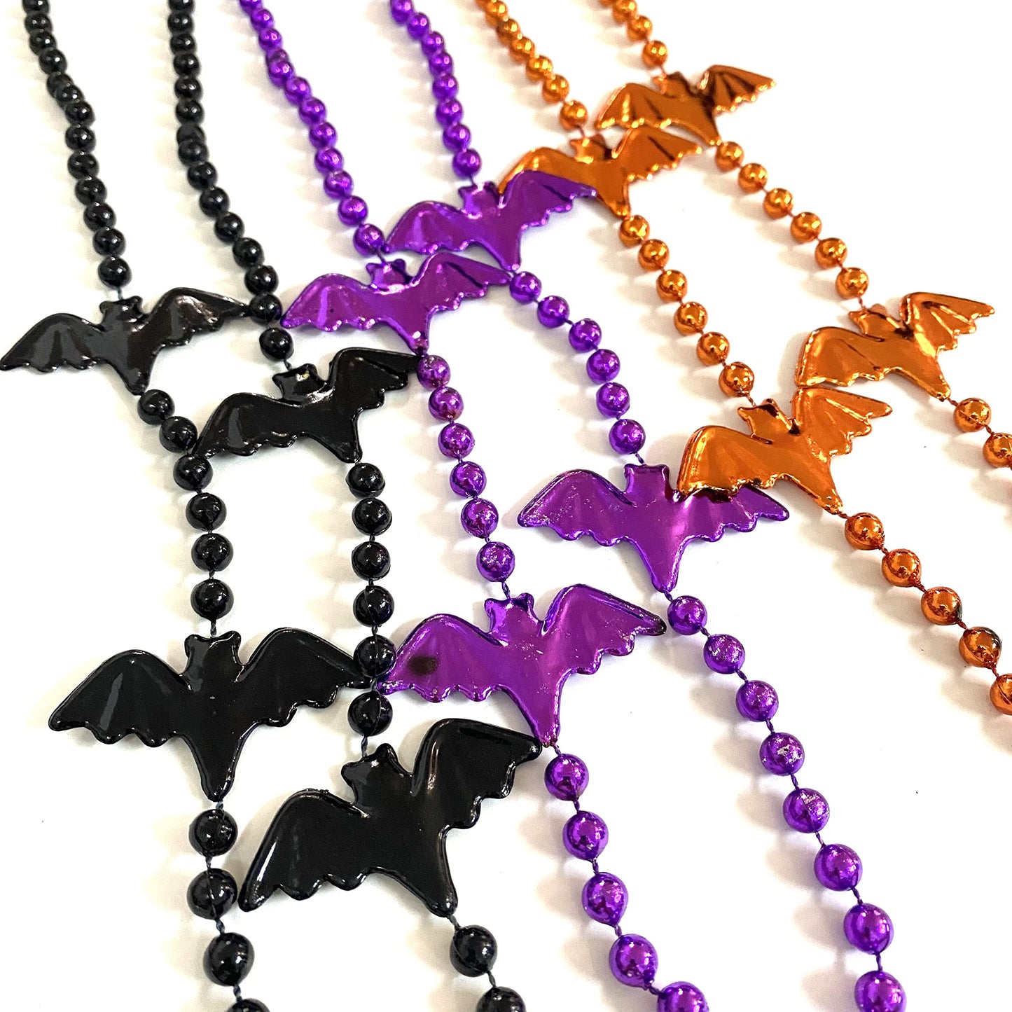YSPPF 12 Pcs Halloween Party Bat Bead Necklace Pirates Day Necklace Gift Ornament