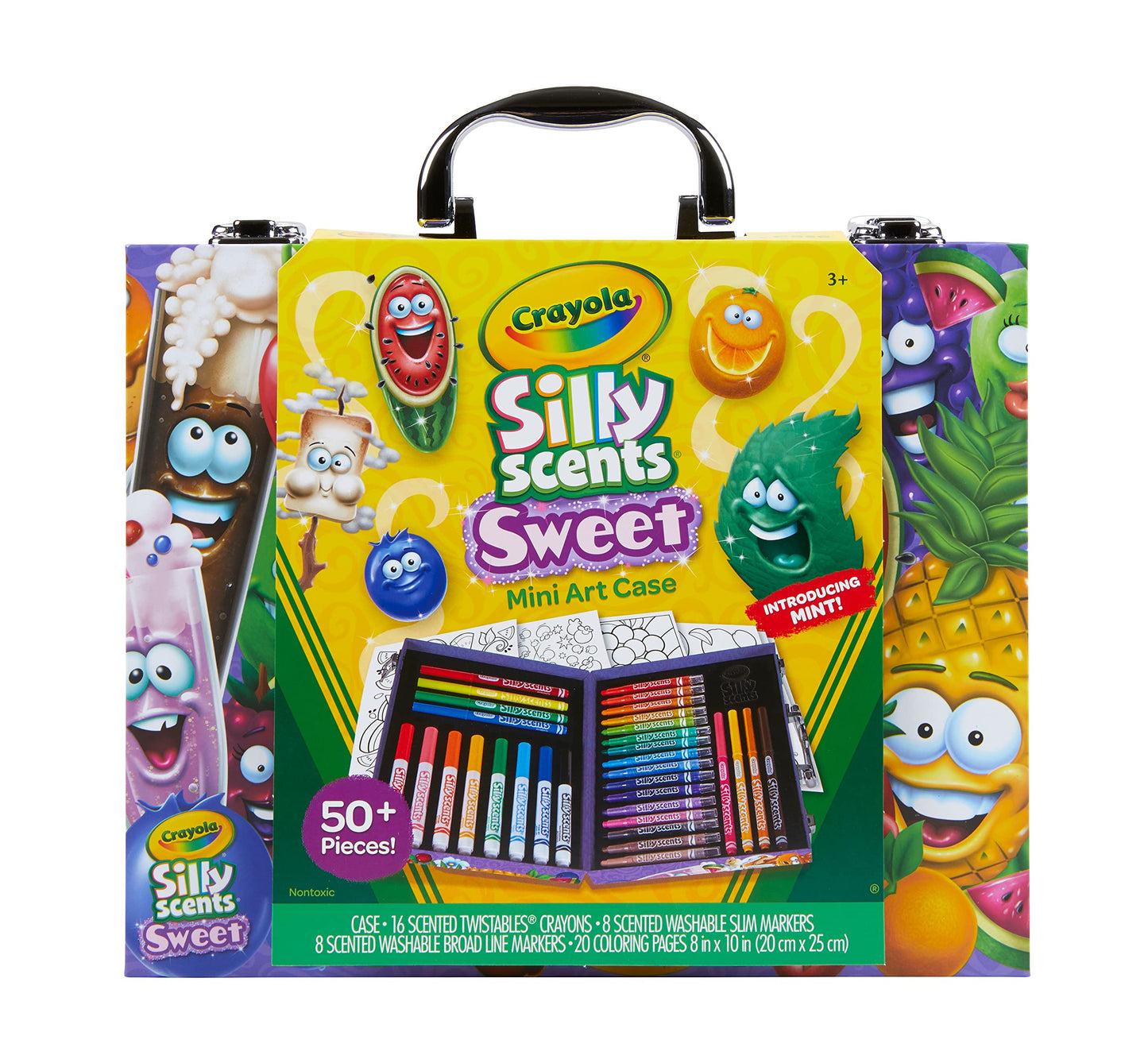 Crayola Silly Scents Mini Inspiration Art Case Coloring Set, Gift For Kids Ages 3, 4, 5, 6