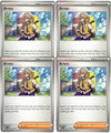 Pokemon Trainer Card Lot - Arven 166/198 Scarlet & Violet - Playset of 4 Cards