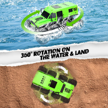 JONEALA RC Trucks 8WD Offroad Waterproof,50Mins Playing Time Battery,1: 12 Large Remote Control Monster Truck for Boys Girls,Amp