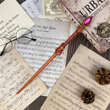 Magic Wizard Witch Sorcerer Witchcraft Wand For Collectible Magical Toy Wands (Gem)