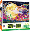 Masterpieces - 300 Piece Jigsaw Puzzle With Large Ez Grip Shapes, Glows In The Dark, Moon Fairy, Activity Fun For Adults, Seniors, Family, Kids, 18' X 24'