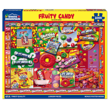 White Mountain Puzzles Fruity Candy 1000 Piece Jigsaw Puzzle Fun Food Puzzles For Family