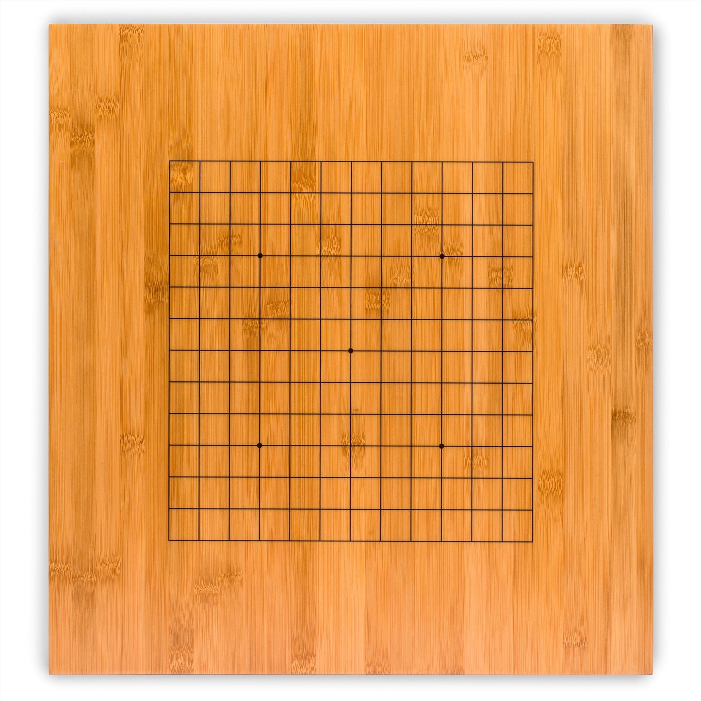 Yellow Mountain Imports Bamboo 0.8-Inch Reversible 19x19 / 13x13 Go Game Set Board with Double Convex Melamine Stones and Bamboo