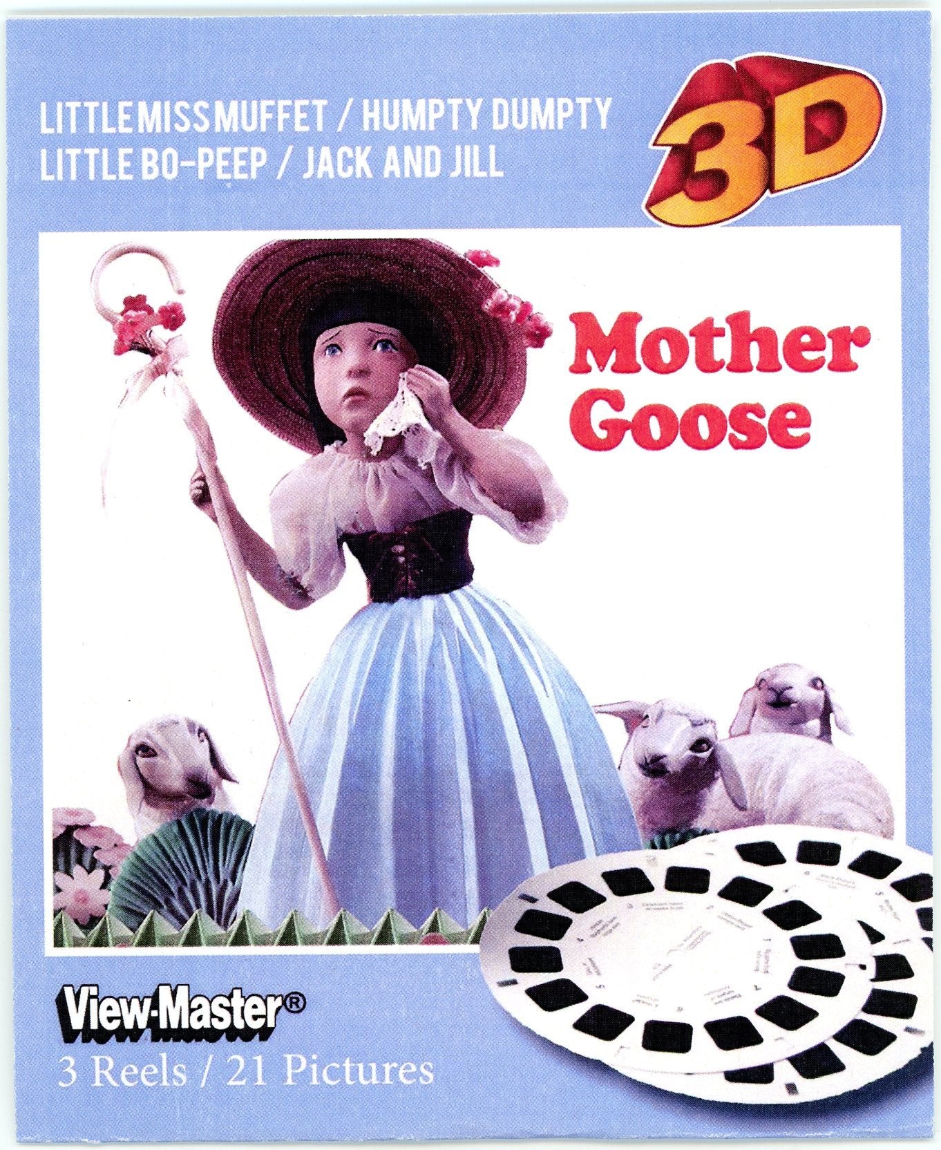 Mother Goose Classic Clay Figure Art - Classic Viewmaster 3Reels, 21 3D Images