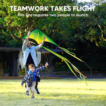 Joyin 3 Packs Large Delta Kite Gradient Red, Green And Purple, Easy To Fly For Kids And Adults With 328Ft String, Large Delta Be