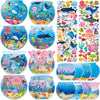 Frienda 48 Set Summer Craft Kit Fishbowl Under The Sea Sticker Crafts Bulk DIY Ocean Sea Animals Scene Stickers Shark Clown Fish