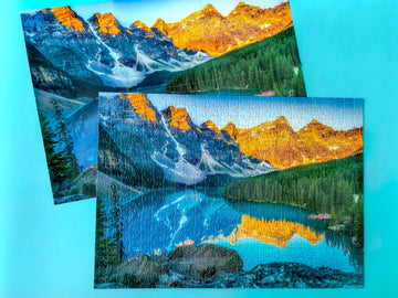 500 Piece Puzzles For Adults - Jigsaw Puzzles - Moraine Lake Sunrise - By Photographer Billi