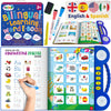 Gufino Bilingual Activity Books For Kids Ages 3-5 - English & Spanish Interactive Workbook Learning Toys: Abcs, Numbers, Shapes,