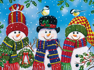 MasterPieces 300 Piece EZ Grip Christmas Jigsaw Puzzle - Snowy Afternoon Friends - 18x24