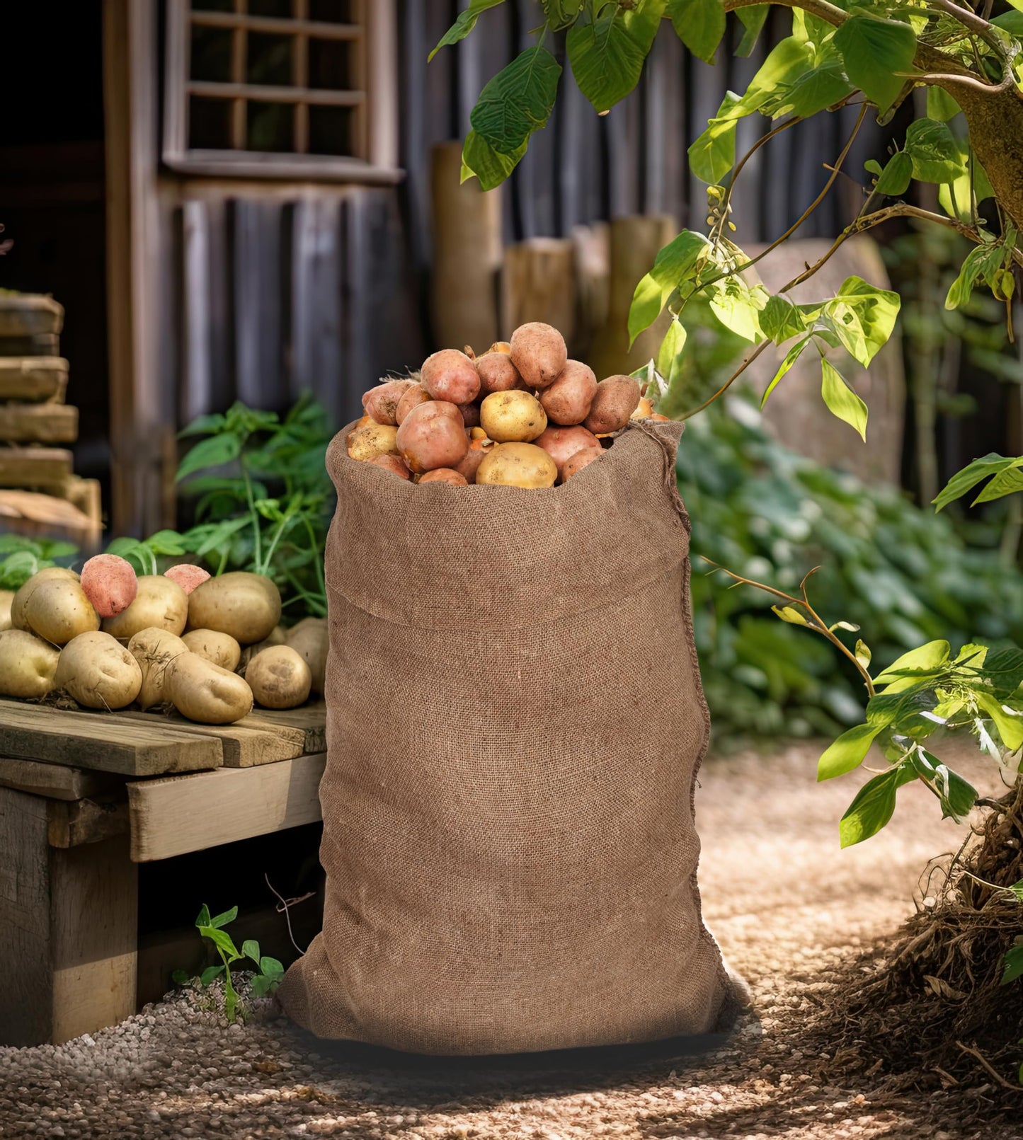 Cotton Craft Potato Sack Race Bags - Set Of 6 Jute Burlap Sacks For Kids And Adults - Playground Fitness - Outdoor Fun Games Birthday Picnic Easter Jumping Bag Garden Toys Storage Santa Sacks -24X39