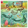eeBoo: Piece and Love Otters 1000-piece Square mature-themed Jigsaw Puzzle Jigsaw Puzzle for mature-themeds and Families Includes Glossy Sturdy Pieces and Minimal Puzzle Dust