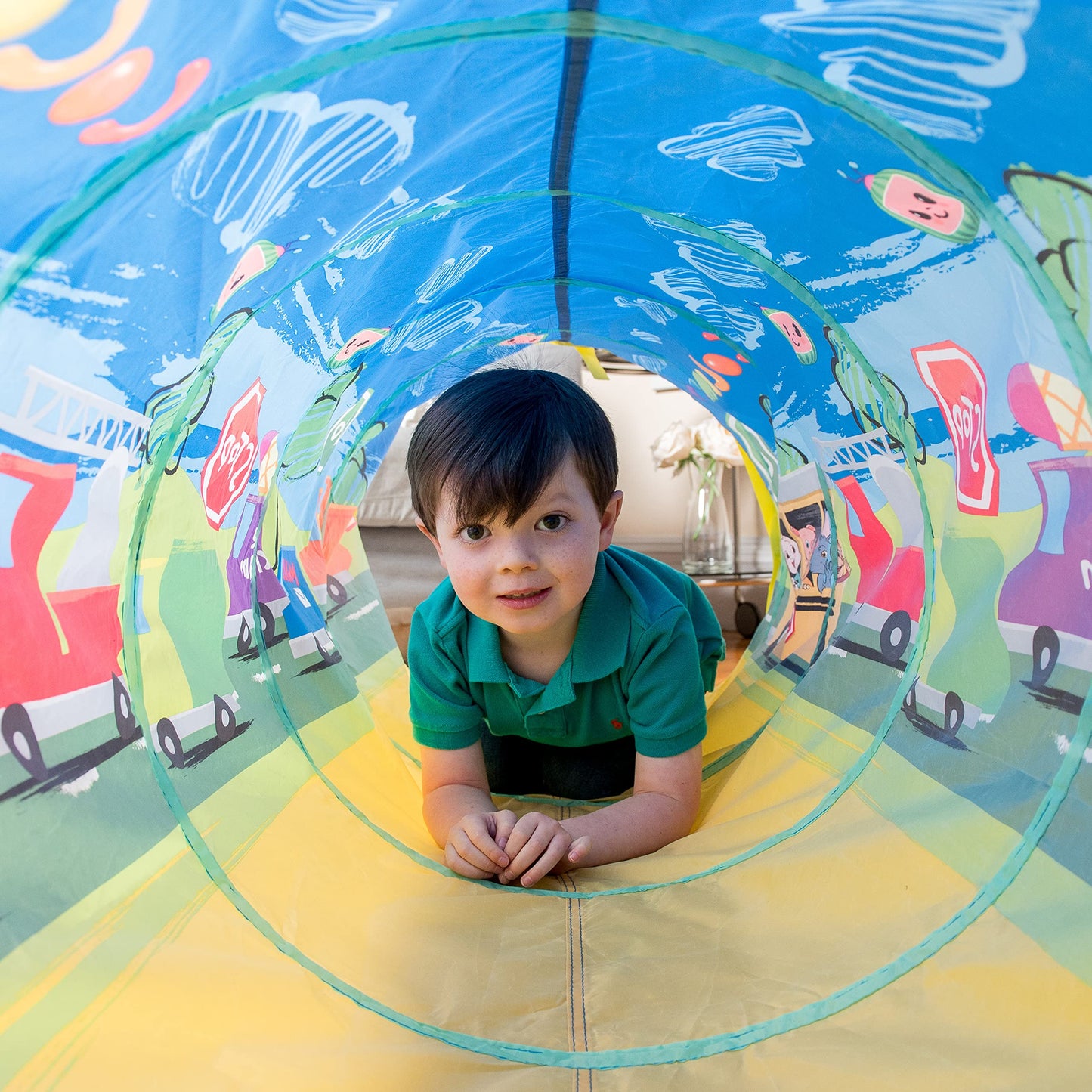 Cocomelon Tunnel For Toddlers Pop Up Play Tunnel Tent For Kids To Crawl Through | Collapsible And Portable Toy