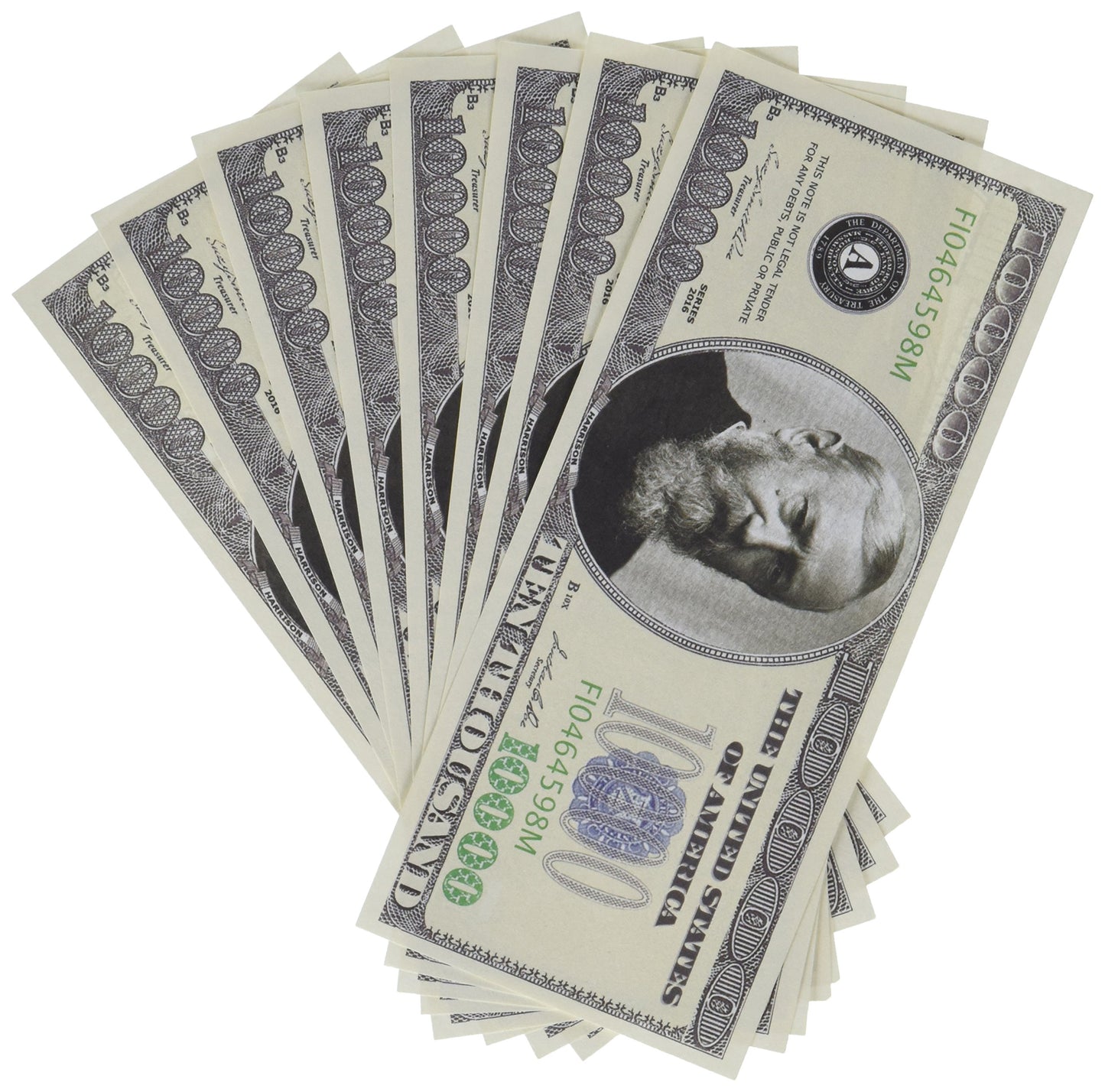 100 Count Banded $10,000.00 Bills - $1,000,000.00