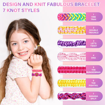 Dpai Friendship Bracelet Making Kit For Girls,Diy Arts And Crafts Toys,Jewelry String Maker Kit,The Best Birthday Gifts Ideas For Girls 6 7 8 9 10 11 12+ Years Old(Purple)