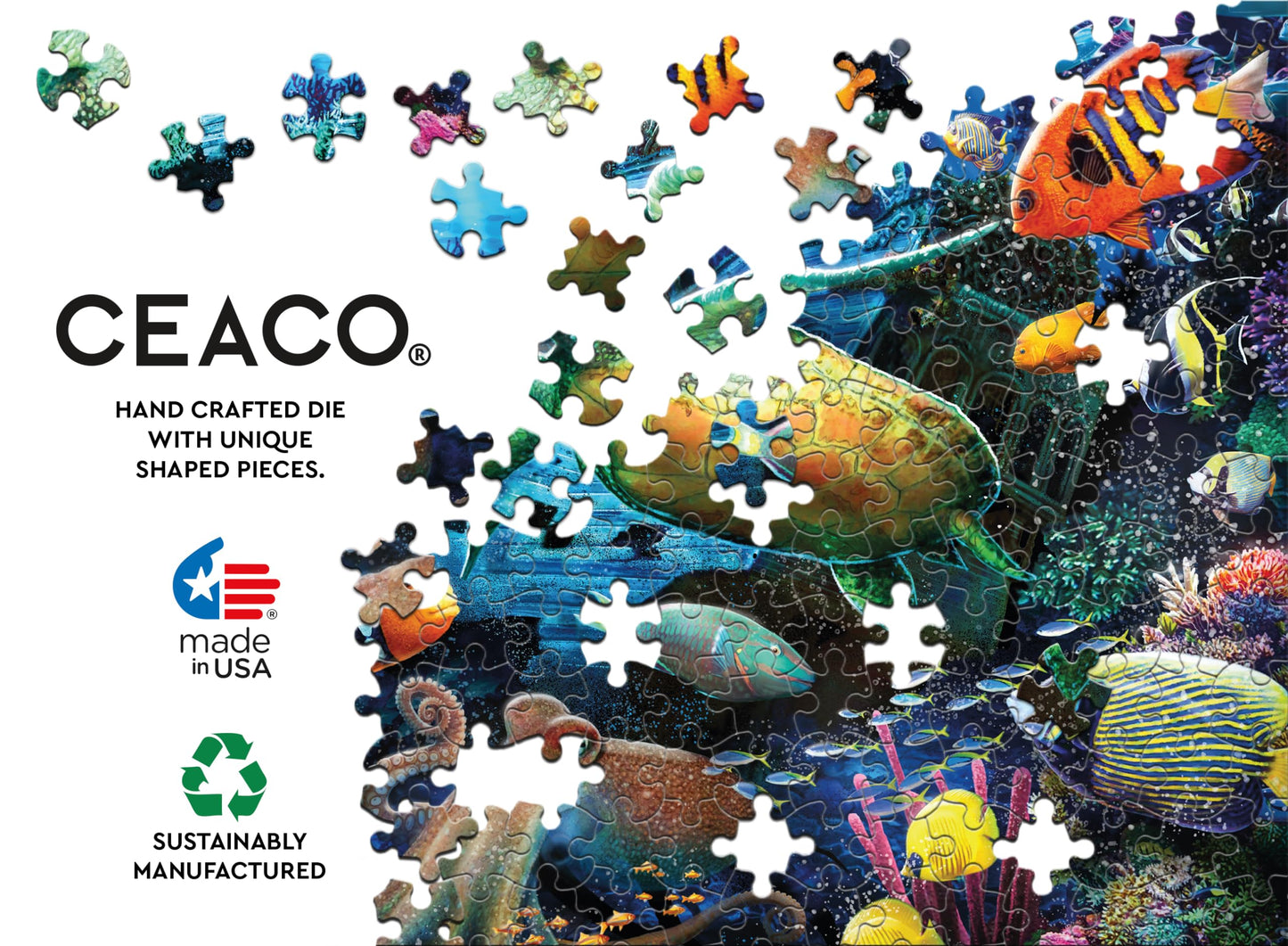 Ceaco - Foil Puzzle - Under The Ocean - 500 Piece Jigsaw Puzzle