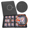 TCGUARD Grey Toploader Binder for 3x4 Rigid Toploaders - Holds 216 Cards, 9 Pocket Sleeves, Ideal for TCG & MTG Collectors
