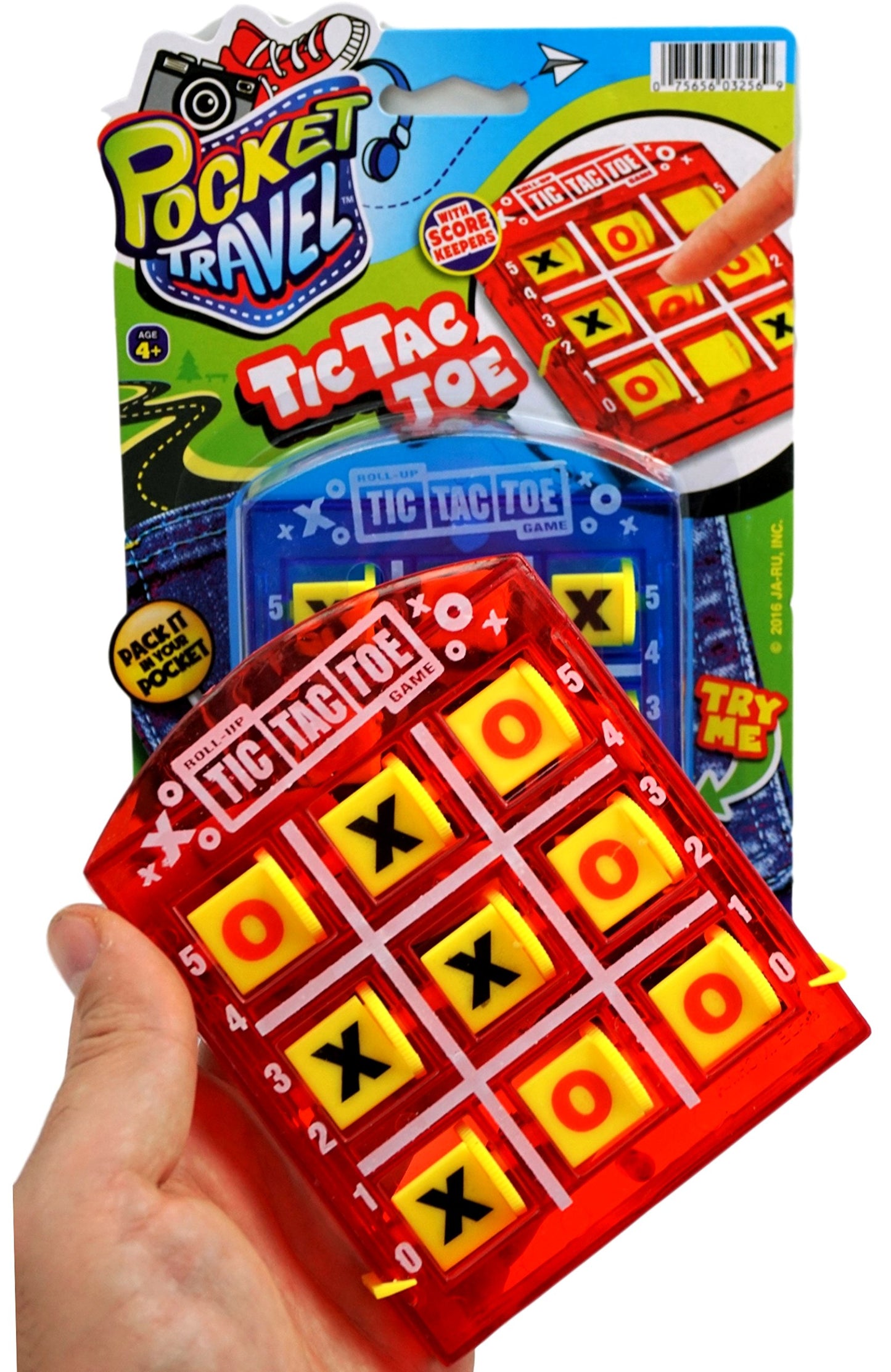 Ja-Ru Pocket Travel Toys Tic Tac Toe Game, Magnetic Fishing Game, & Magnetic Face Toy (3 Toys Bundle Set) Hand Held Mini Games F