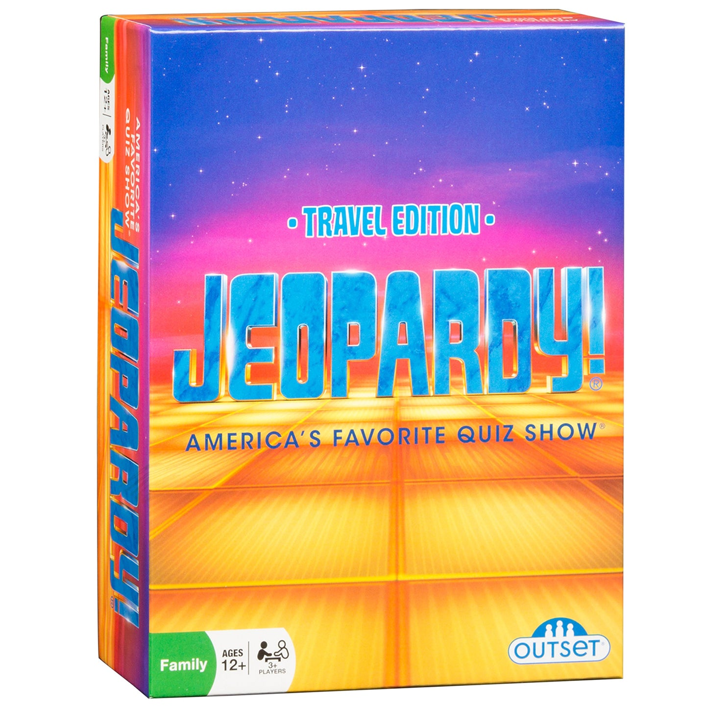 Outset Media Jeopardy The Card Game - Travel Quiz Game With 108 Answers And Questions - Ages 12+