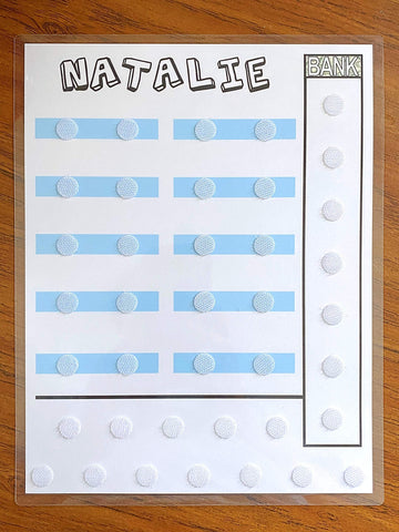 Chore Chart With Screen Time Tracker Shipped, Earn Screen Time For Chore Completion. Order With Movable Or Dry Erase Chores