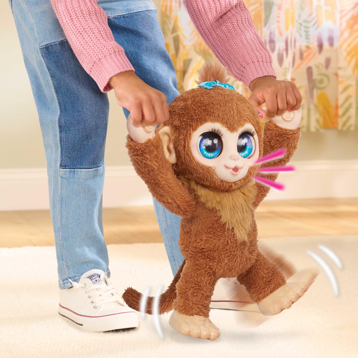 Just Play Furreal Peanut The Playful Monkey Interactive Toy, 15-Inch Realistic Plush, Kids Toys For Ages 4 Up